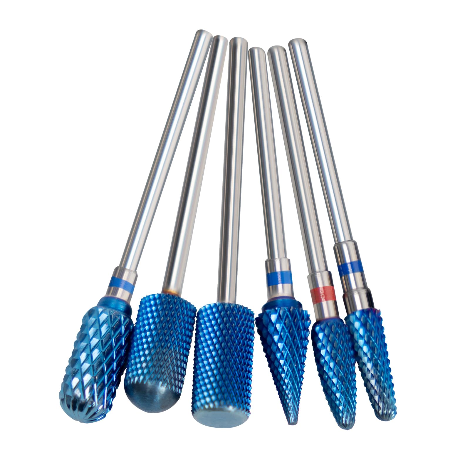 Aieil 6PC Nail Drill Bits Set – Carbide Bits, 3/32 Inch Shank, Versatile Efile for Nails