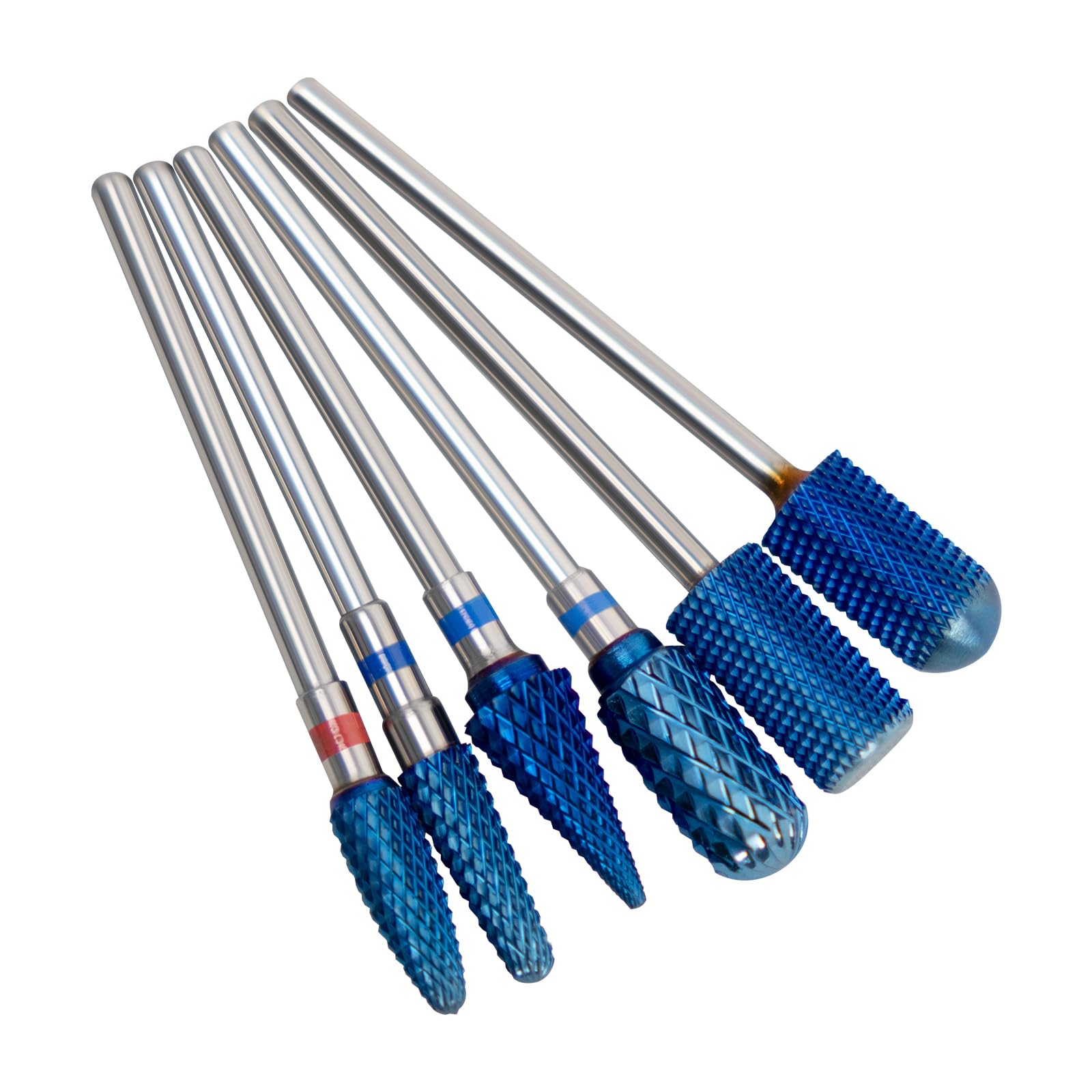 Aieil 6PC Nail Drill Bits Set – Carbide Bits, 3/32 Inch Shank, Versatile Efile for Nails