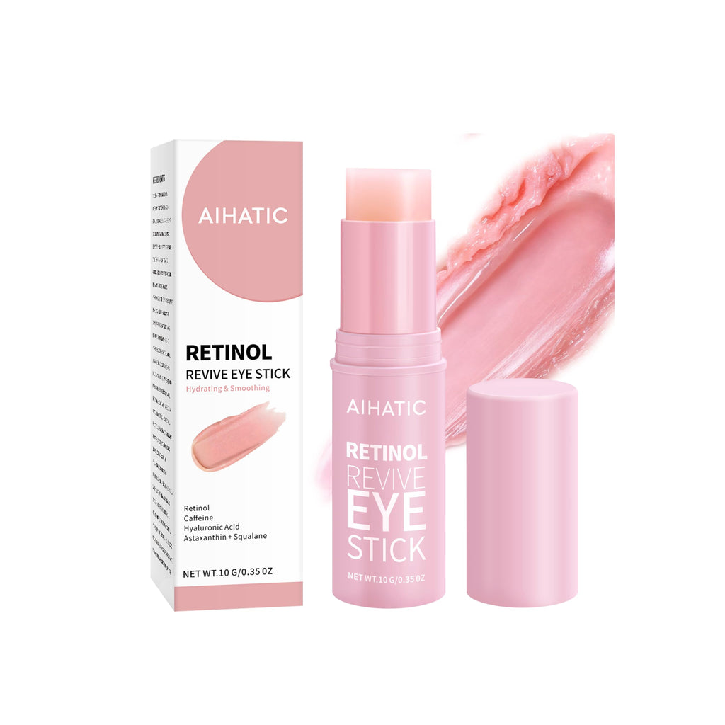 Aihatic Retinol & Caffeine Eye Balm Stick — Dark Circles, Puffiness & Fine Lines | Hyaluronic Acid + Collagen
