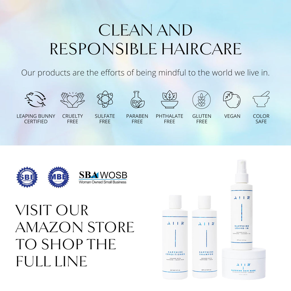 AIIR Sapphire Shampoo & Conditioner – Shine, Strength & Color-Safe Hydration