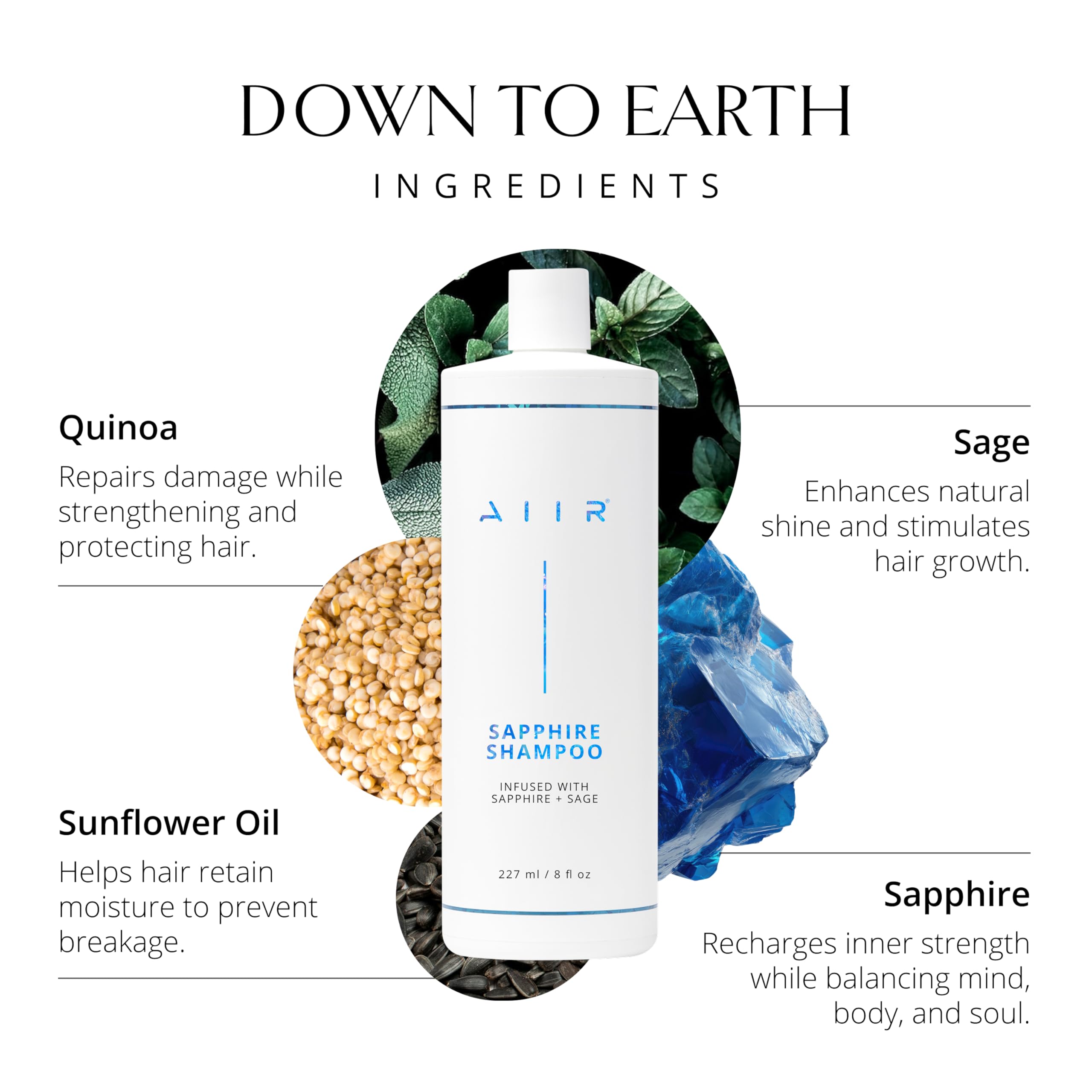 AIIR Sapphire Shampoo & Conditioner – Shine, Strength & Color-Safe Hydration