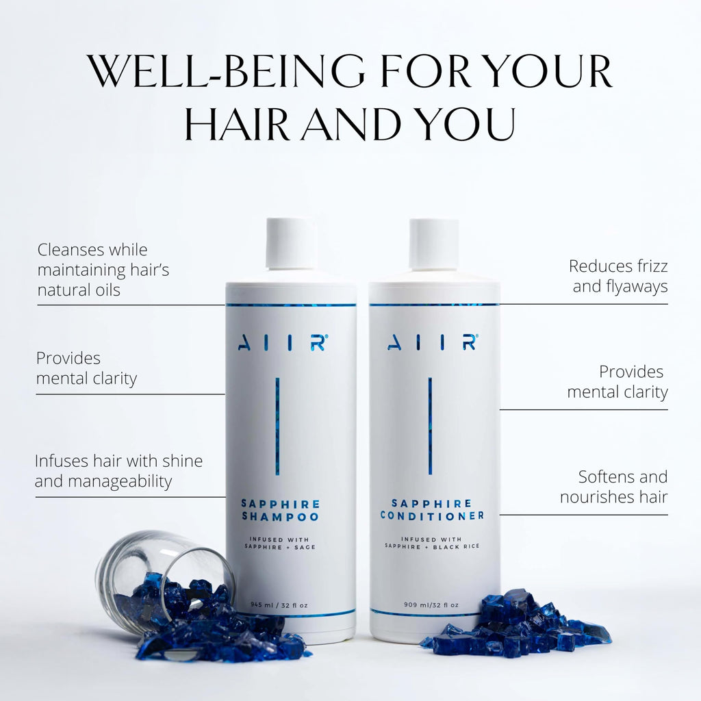 AIIR Sapphire Shampoo & Conditioner – Shine, Strength & Color-Safe Hydration