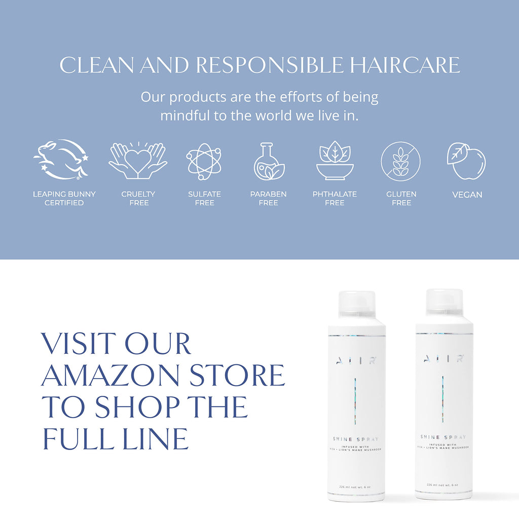 AIIR Shine Spray – Lightweight Smoothing Gloss, Humidity & Frizz Shield (6 oz)