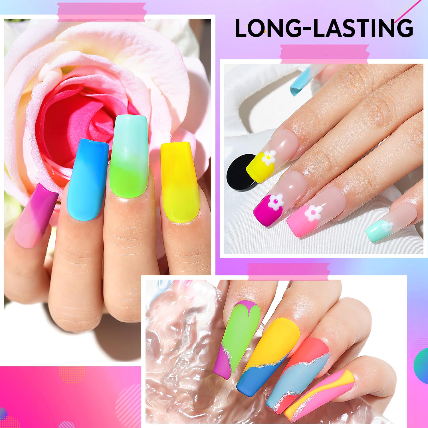 AIMEILI Hema Free Solid Gel Nail Polish – 12 Colors, UV/LED Cure