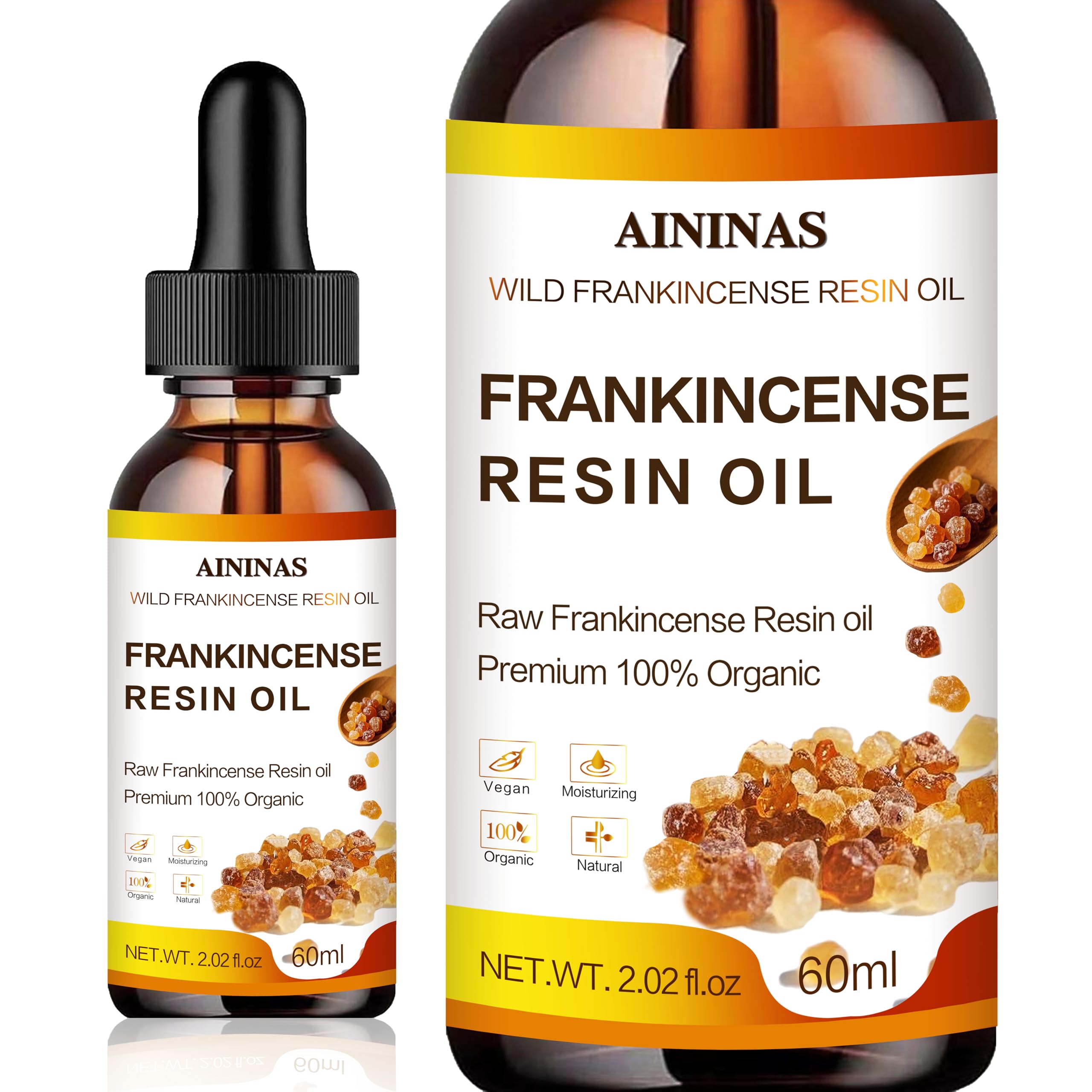 AININAS Organic Frankincense Resin Facial Oil – Deep Hydration & Anti-Aging (2 oz)