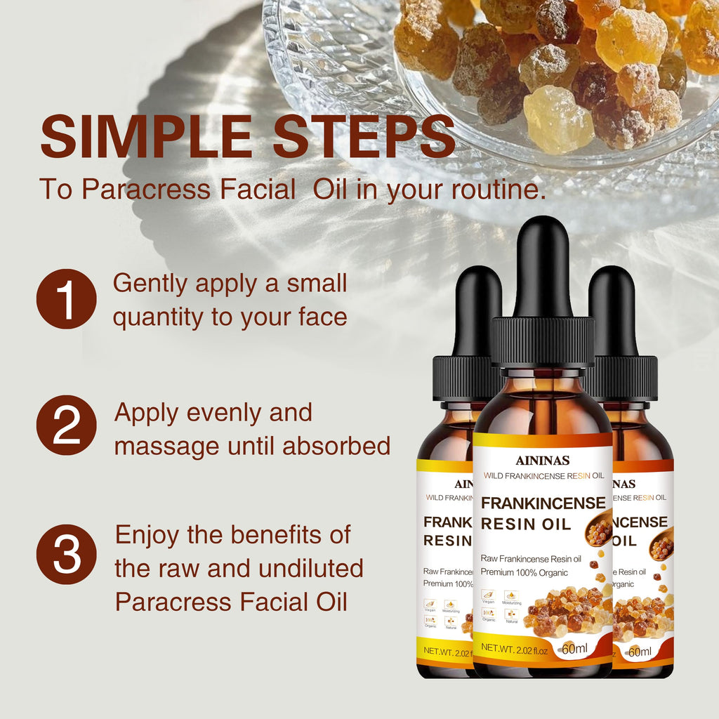 AININAS Organic Frankincense Resin Facial Oil – Deep Hydration & Anti-Aging (2 oz)
