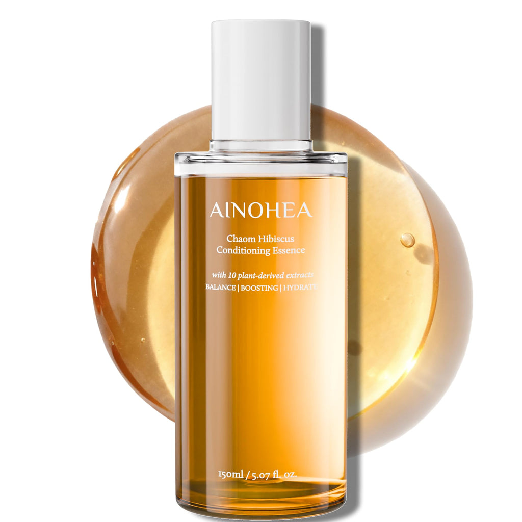 AINOHEA Chaom Hibiscus Conditioning Essence | Hydrating First-Step Toner with Peptide Complex