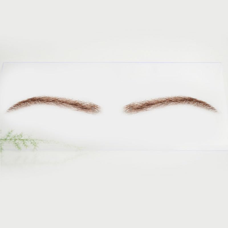 AIRAO Swiss Lace Base Eyebrows – 1 Pair, Style 3#3 (Darker Brown)