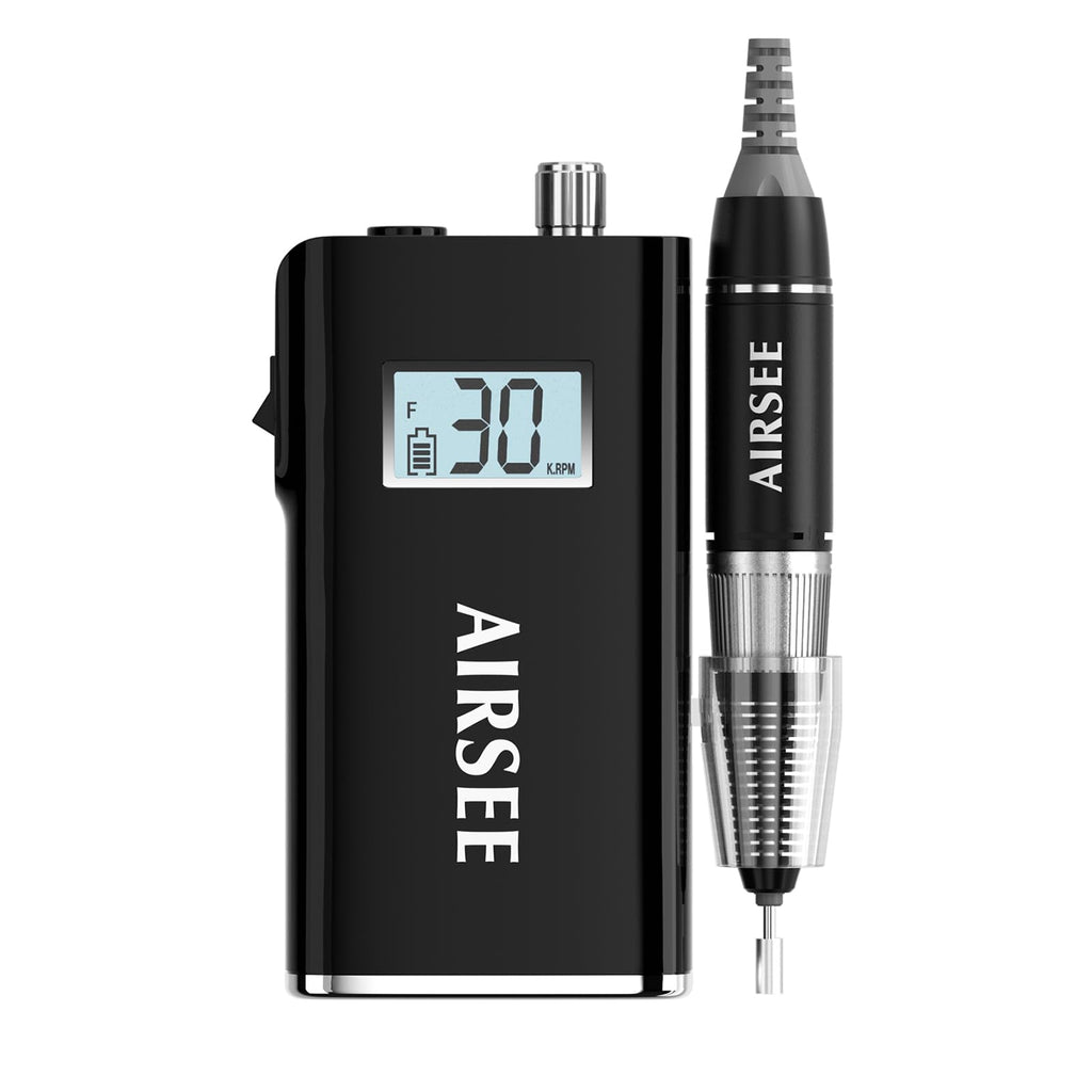 AirSee E8 Rechargeable Nail Drill — 30000 RPM Cordless High-Speed Electric File