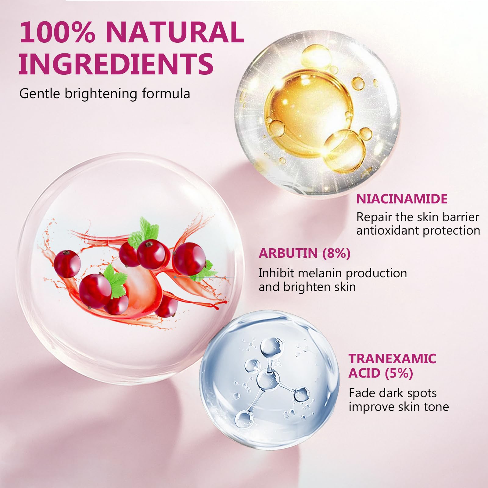 AiRunTech Arbutin 8% + Tranexamic Acid 5% Cream — Fade Dark Spots, Blemishes & Pigmentation, 60ML