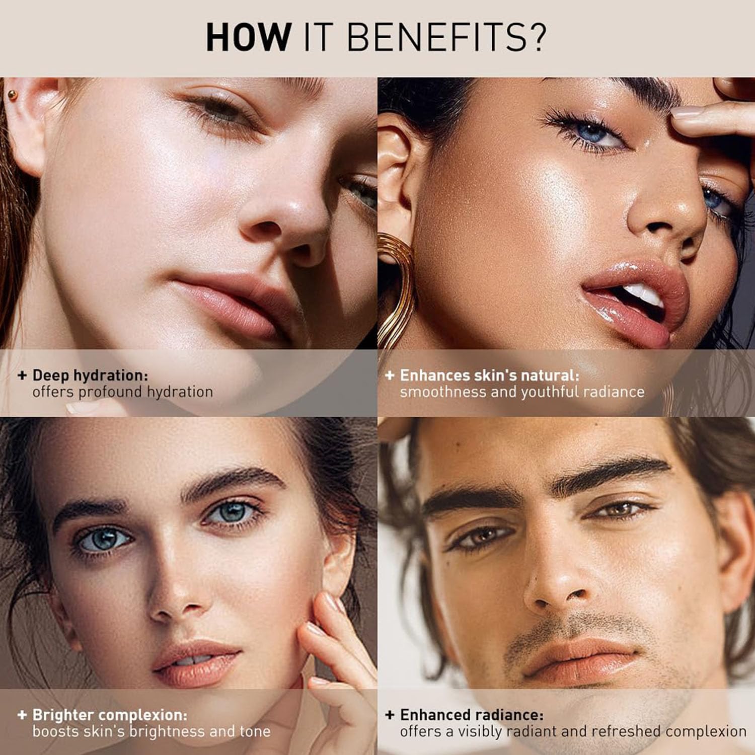 AIWEI Face Moisturizer Collagen Cream – Hydrating Day & Night Cream with Retinol + Hyaluronic Acid