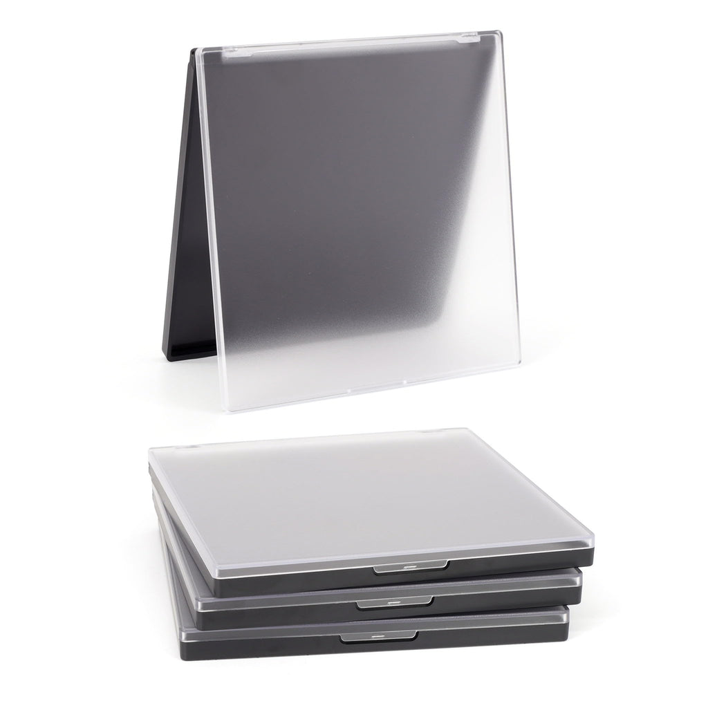 AJLTPA Magnetic Makeup Palette 3-Pack — Frosted Top, 60 Adhesive Metal Stickers