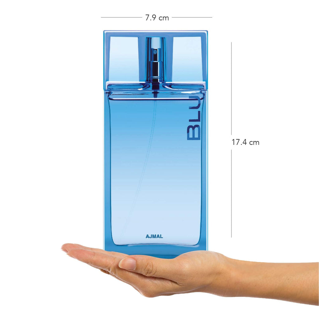 Ajmal Blu Eau de Parfum for Men – Long-Lasting Fresh Aquatic Scent (90 ml)