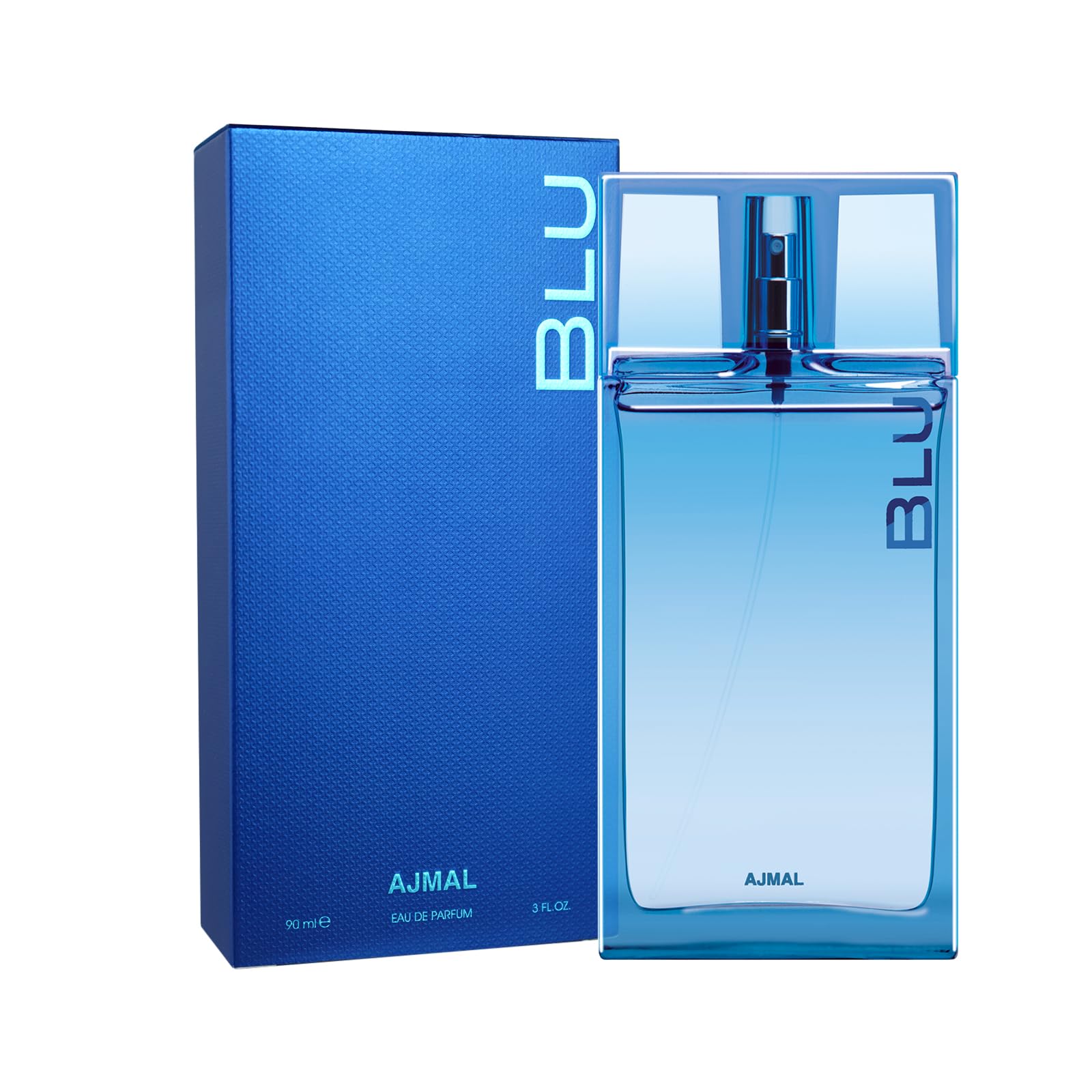 Ajmal Blu Eau de Parfum for Men – Long-Lasting Fresh Aquatic Scent (90 ml)