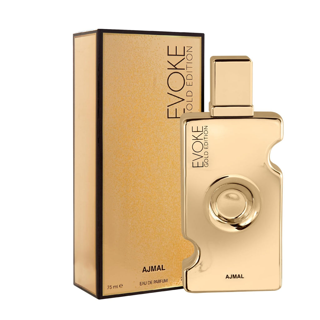 Ajmal Evoke Gold EDP for Women – Floral Woody Musky, 75 ml | Made in Dubai