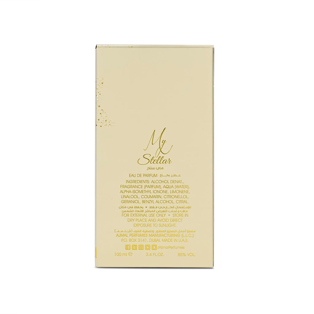 Ajmal My Stellar Eau de Parfum for Women – 100 ml | Long-Lasting Musky Fragrance | Made in Dubai
