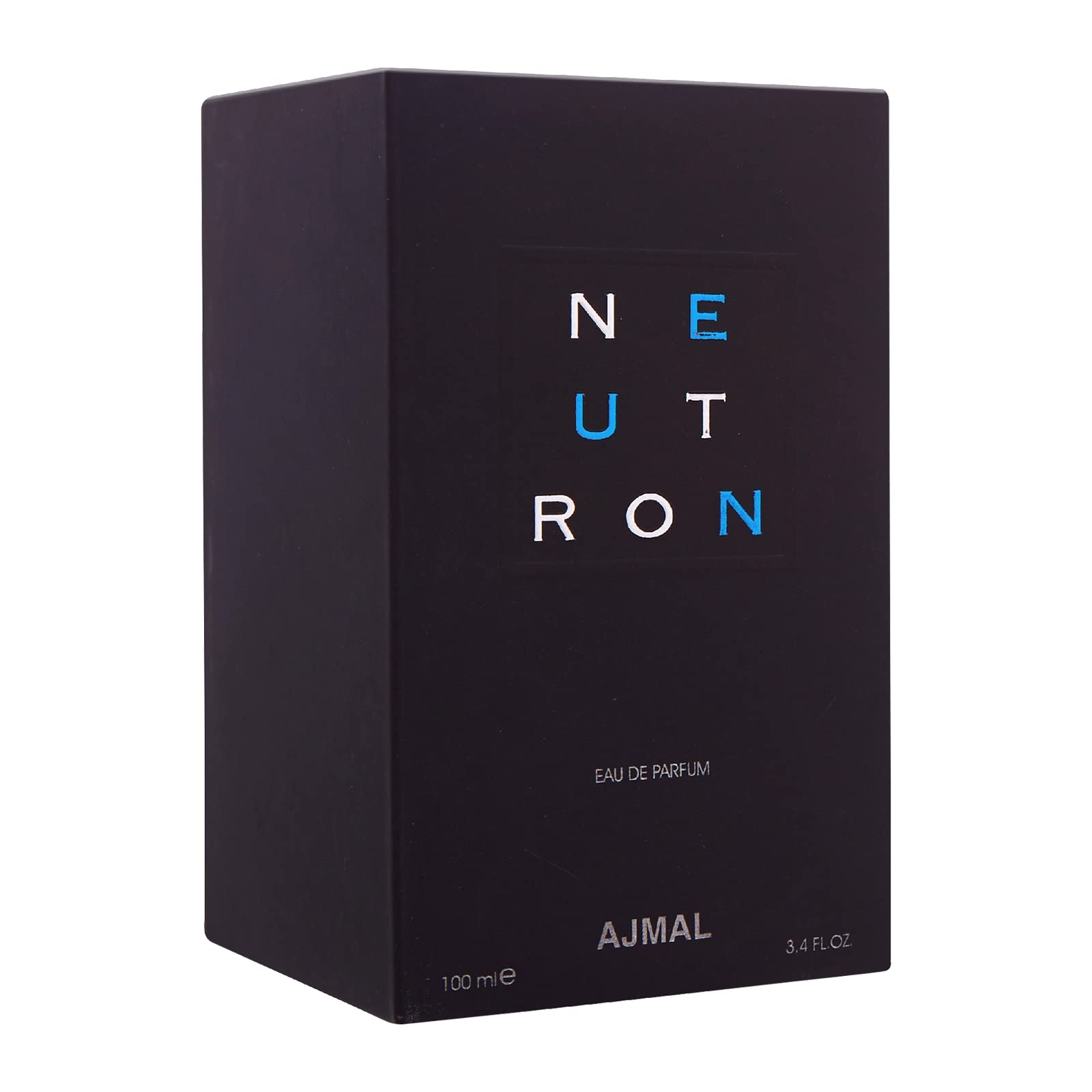 Ajmal Neutron Eau de Parfum for Men – 3.4 oz / 100 ml | Fresh Fruity-Musky & Woody Scent | Long-Lasting Dubai Craft