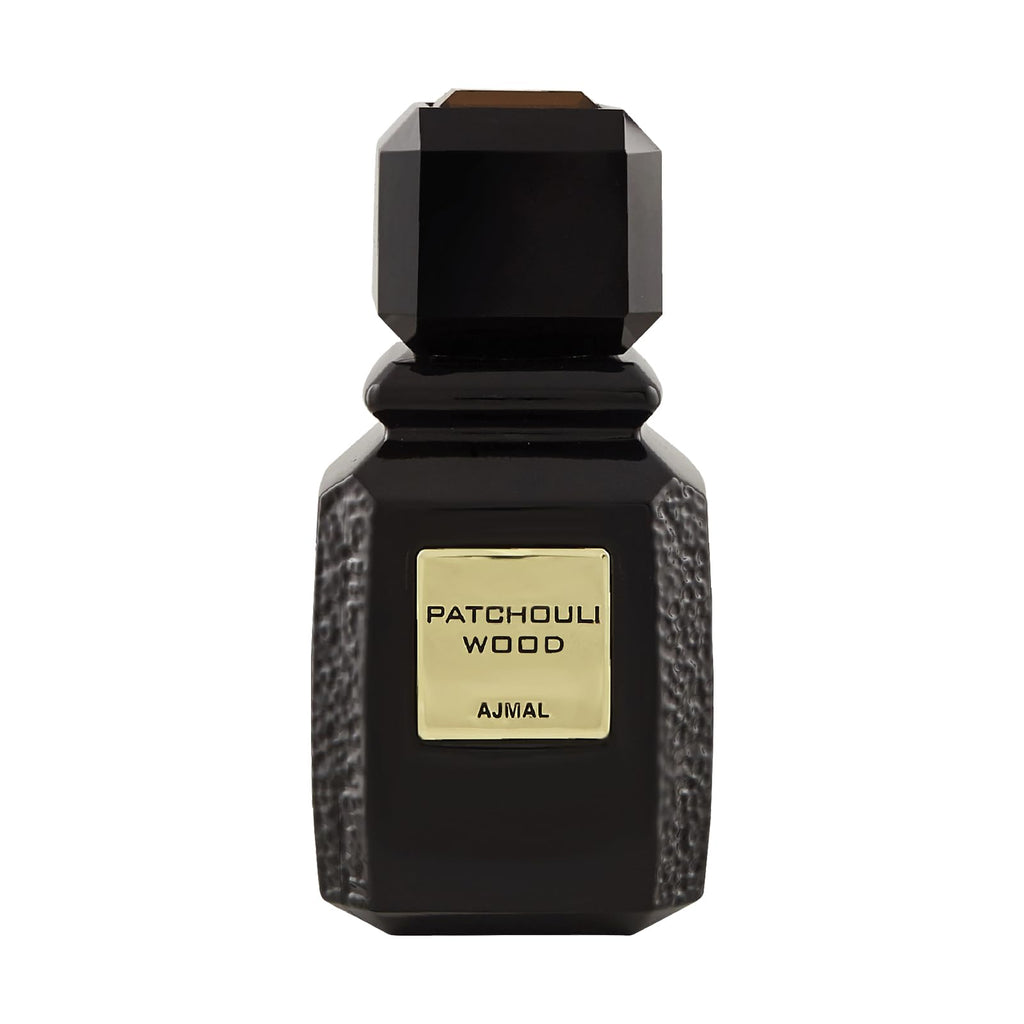 Ajmal Patchouli Wood Eau de Parfum for Men – 3.4 oz / 100 ml | Long-Lasting Spicy Woody Fragrance – Made in Dubai