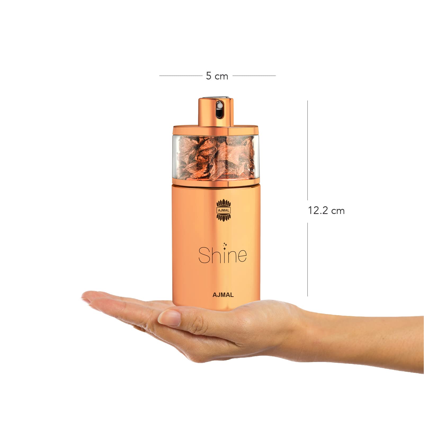 Ajmal Shine Eau de Parfum for Women – Long-Lasting Fruity Floral with Pomegranate, Strawberry & Peony | 75ml