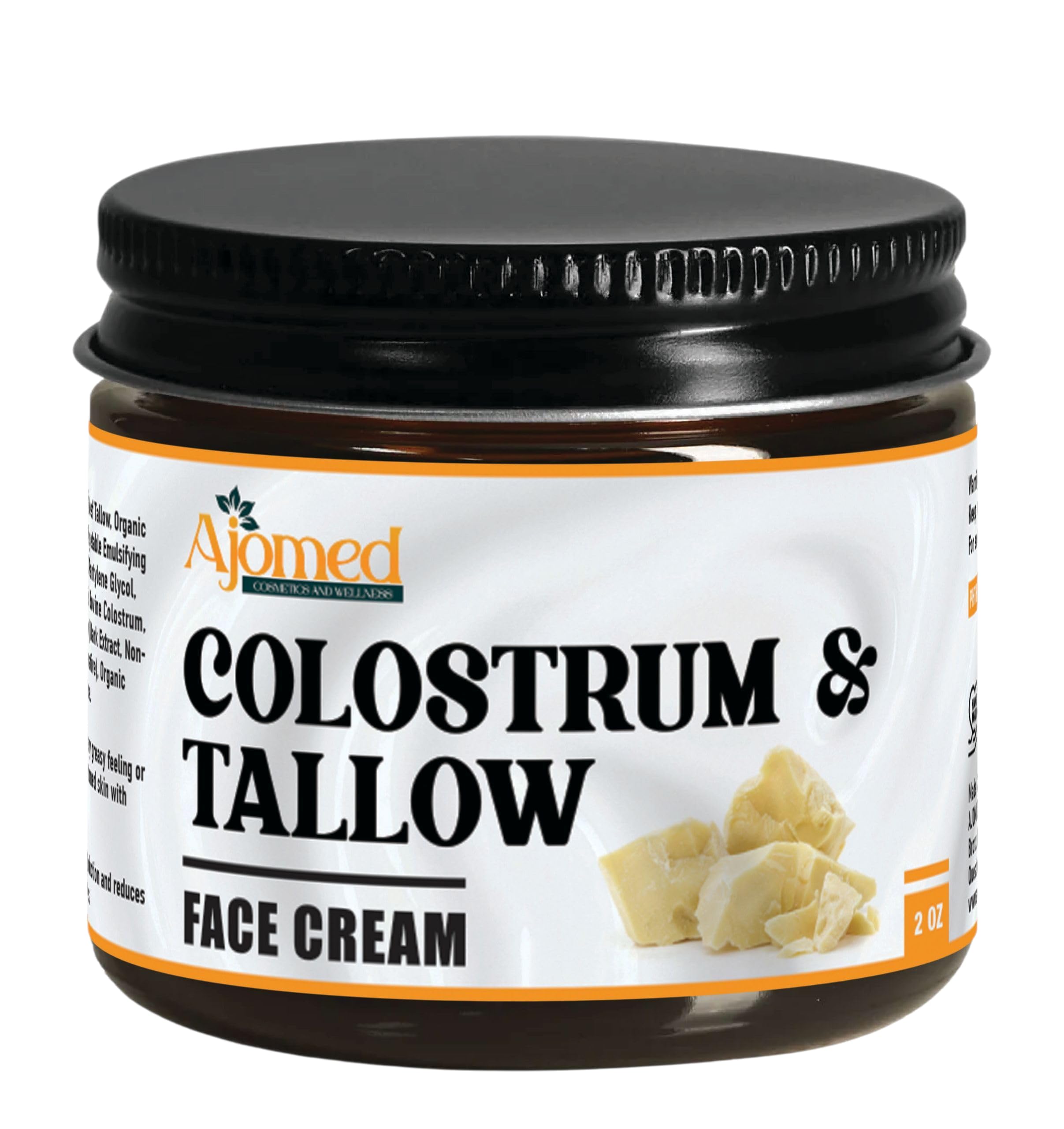 Colostrum & Tallow Face Moisturizer – Dry Skin, Fine Lines & Aging | AJOMED COSMETICS