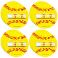 AKAIXI 24-Pack Softball Chapstick – Beeswax Lip Balm with Vanilla Flavor