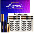 AkesuLash Magnetic Eyelashes – 10 Pairs, 3D Faux Mink, Upgraded Liner Kit (Cruelty-Free)