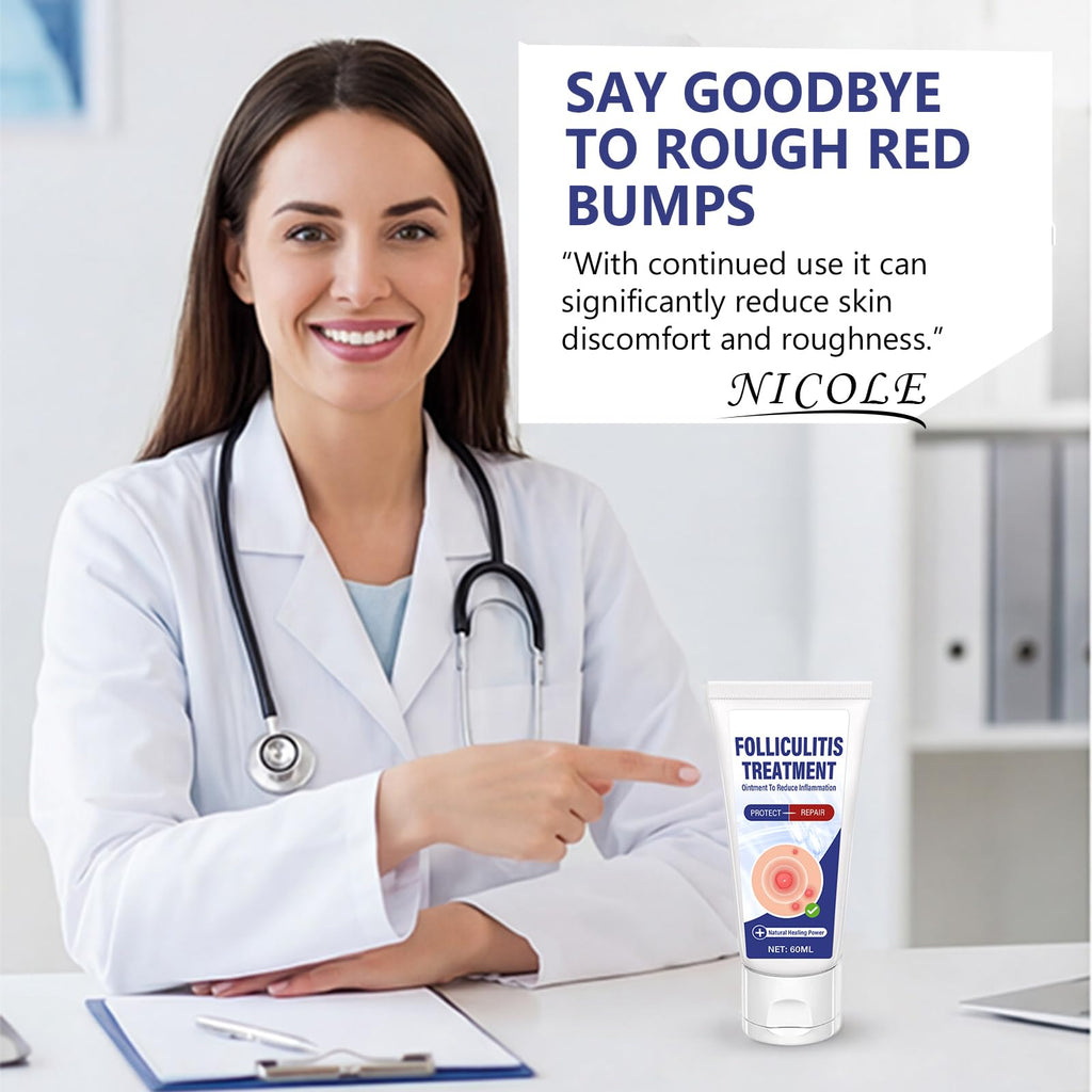 AKQBPN Folliculitis Treatment Cream - Soothes Itching & Redness | Natural, Non-Irritating Formula | 2oz
