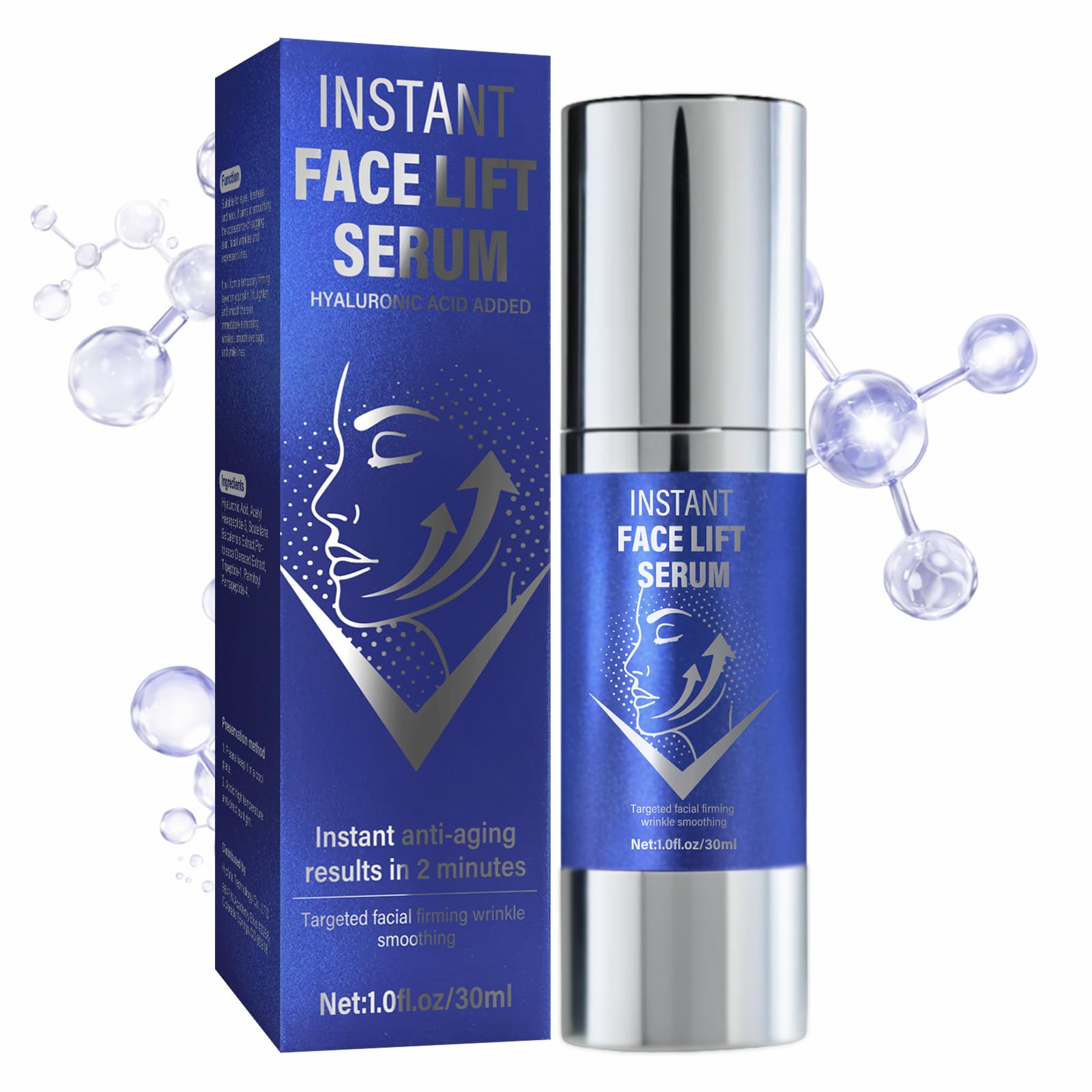 AKQBPN Instant Face Lift Serum — Quick Firming & Skin Tightening, 1 Fl Oz