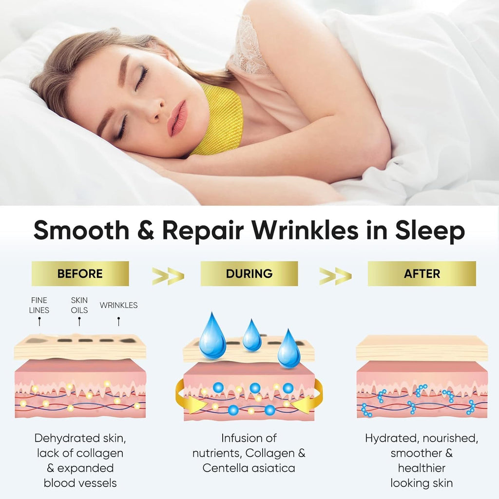 AKQBPN Neck Wrinkle Patches — 24K Gold Collagen Neck Pads for Firming & Hydration