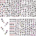 12-Pics 3D Cute Cartoon Nail Stickers by Akutoer | Kawaii Nail Charms & Anime Decals