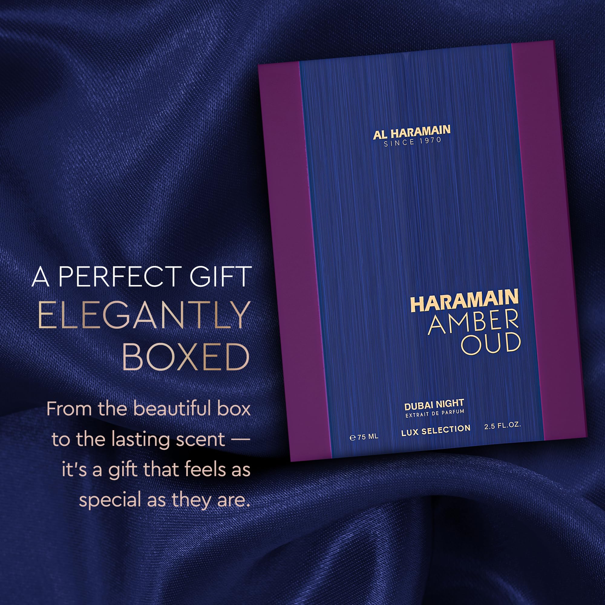 Al Haramain Amber Oud EDP 75ml + Atomizer – Dubai Night | Unisex Perfume