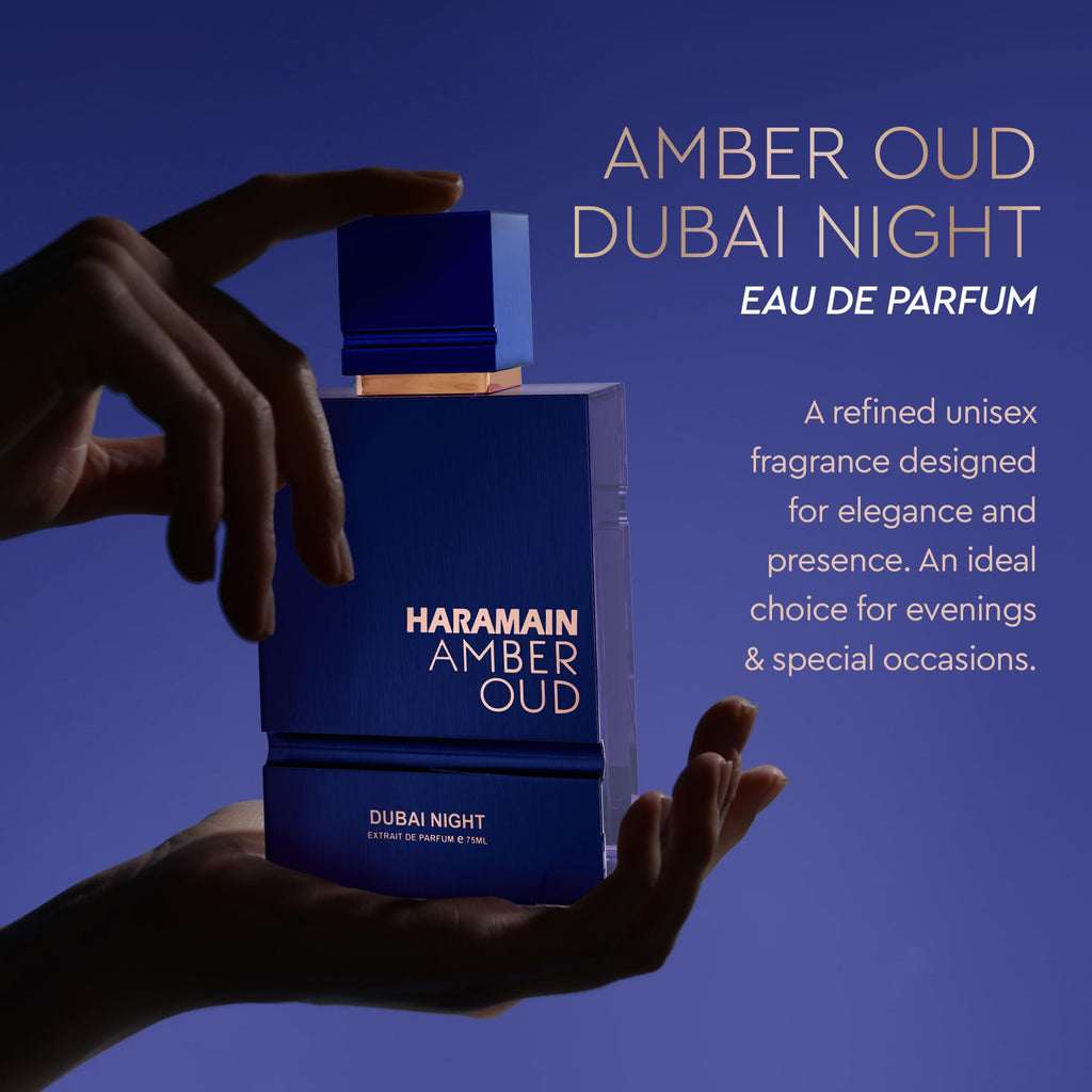 Al Haramain Amber Oud EDP 75ml + Atomizer – Dubai Night | Unisex Perfume