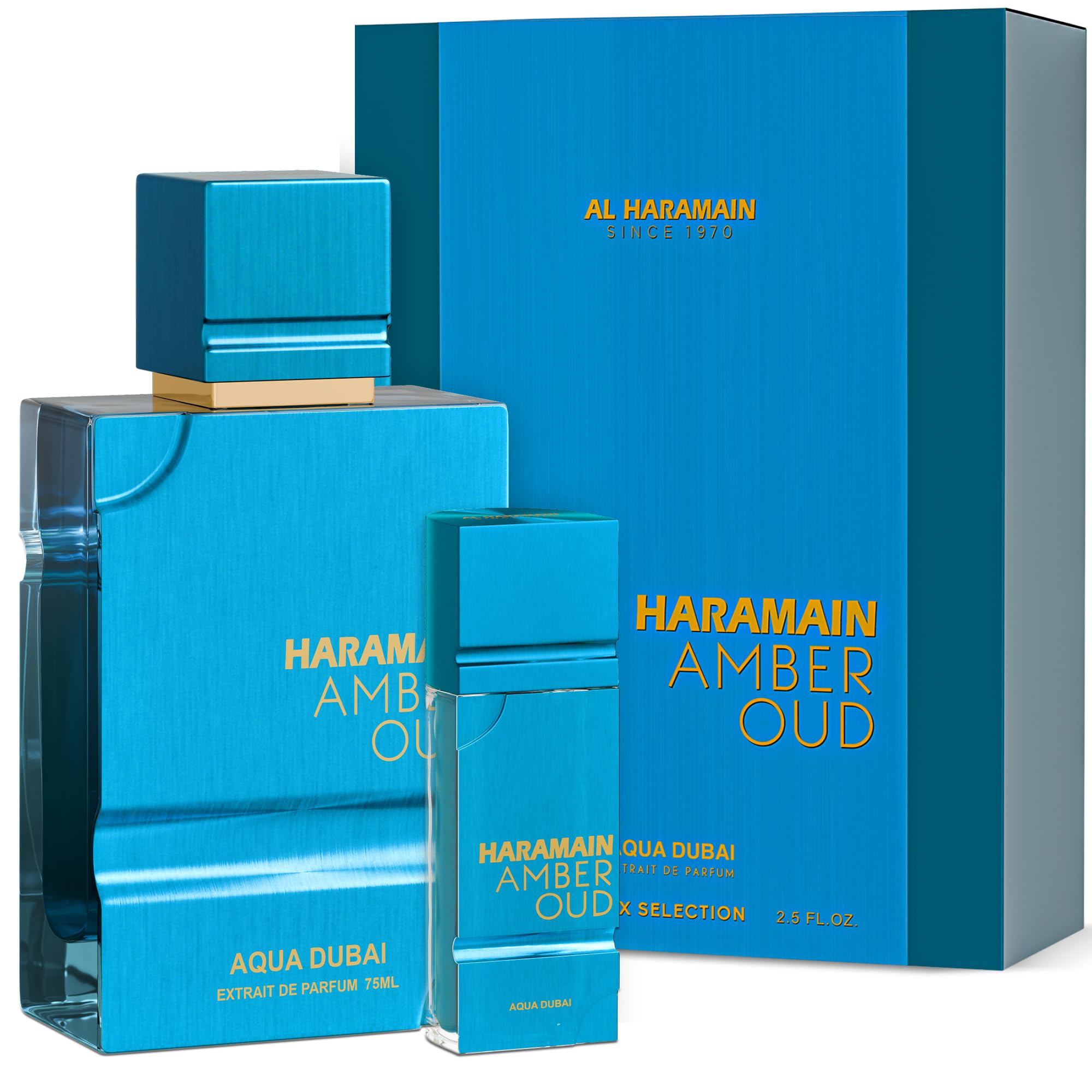 Al Haramain Amber Oud EDP – Aqua Dubai for Men | Oud Cologne + Atomizer