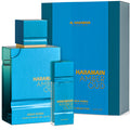 Al Haramain Amber Oud EDP – Aqua Dubai with Travel Atomizer, 3.33oz