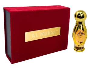 AL MAHAS Rose de ambre Satin Silk Oud Attar (15 ML) – Long Lasting Unisex 100% Pure Perfume Oil