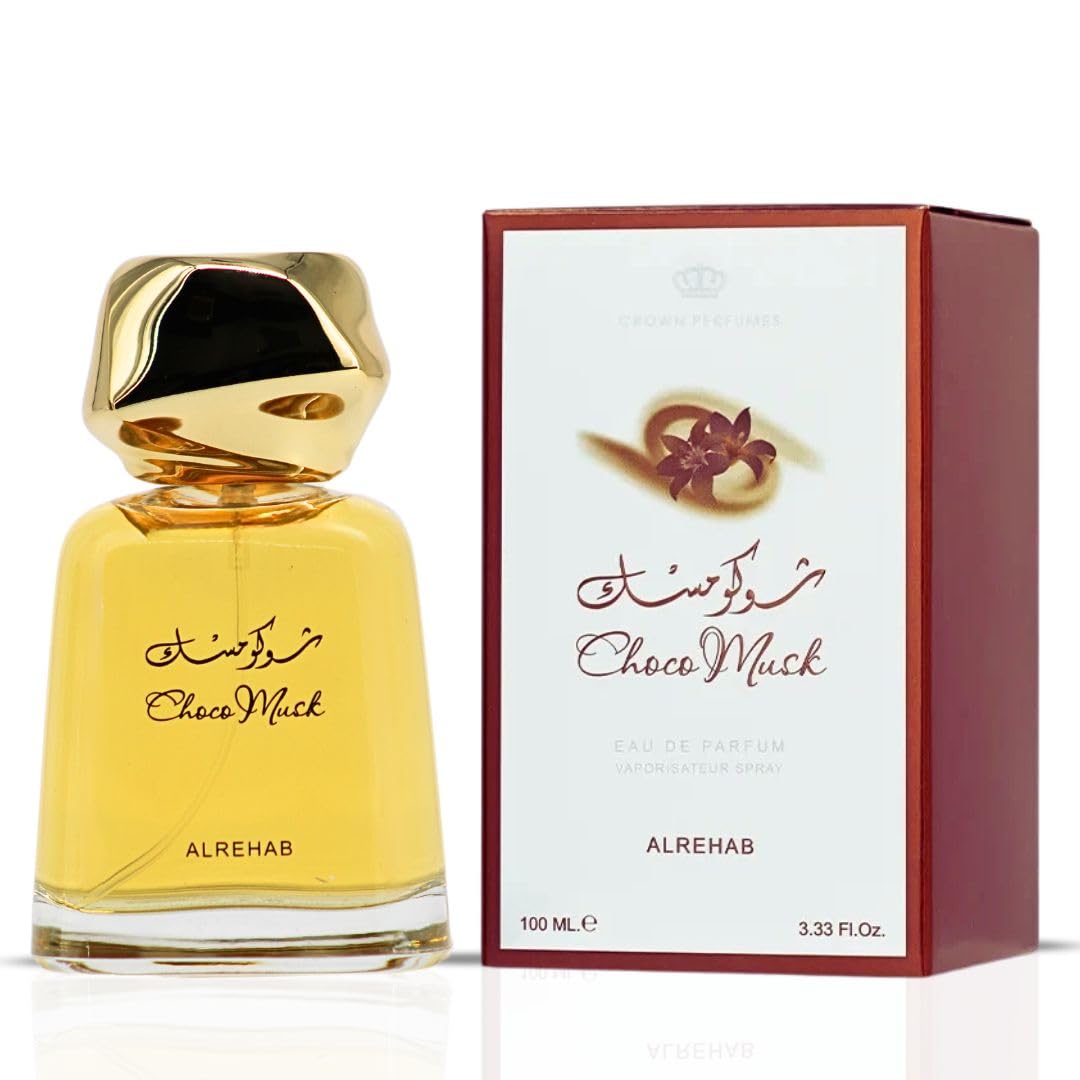 Al-Rehab Choco Musk Eau de Parfum 100ml | Unisex Warm Spicy Gourmand Scent
