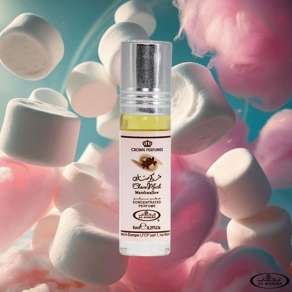 Al-Rehab Choco Musk Perfume Oils Bundle – Original, Marshmallow & Pistachio 6ml