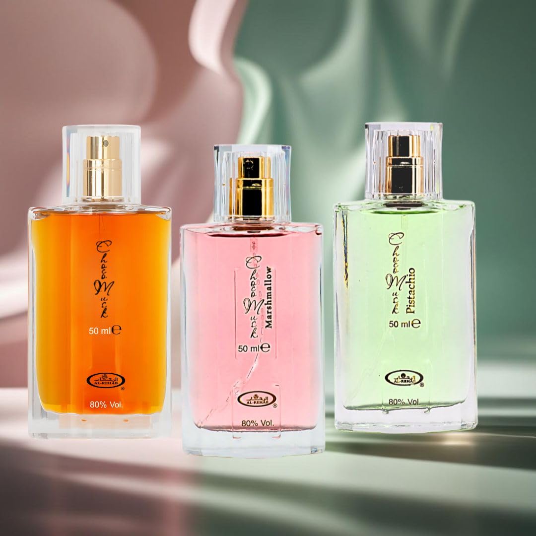 Al-Rehab Choco Musk Bundle - 3×50ml EDPs (Original, Marshmallow & Pistachio)