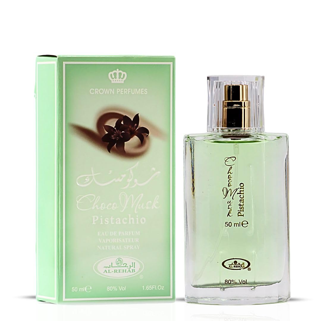 Al-Rehab Choco Musk Marshmallow & Pistachio EDP Sprays 50ml Bundle | Gourmand Chocolate & Vanilla Fragrances