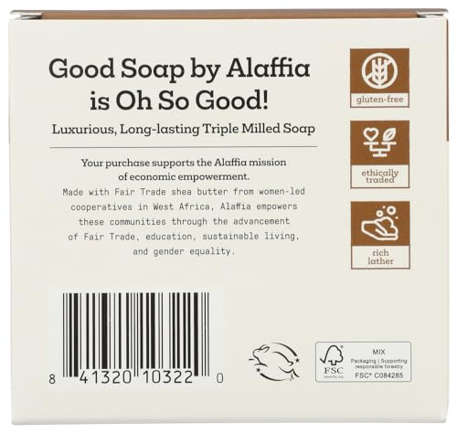 Alaffia Coconut Good Soap Value Pack – 4 Count, 20 oz | Gentle, Cruelty-Free Cleanse