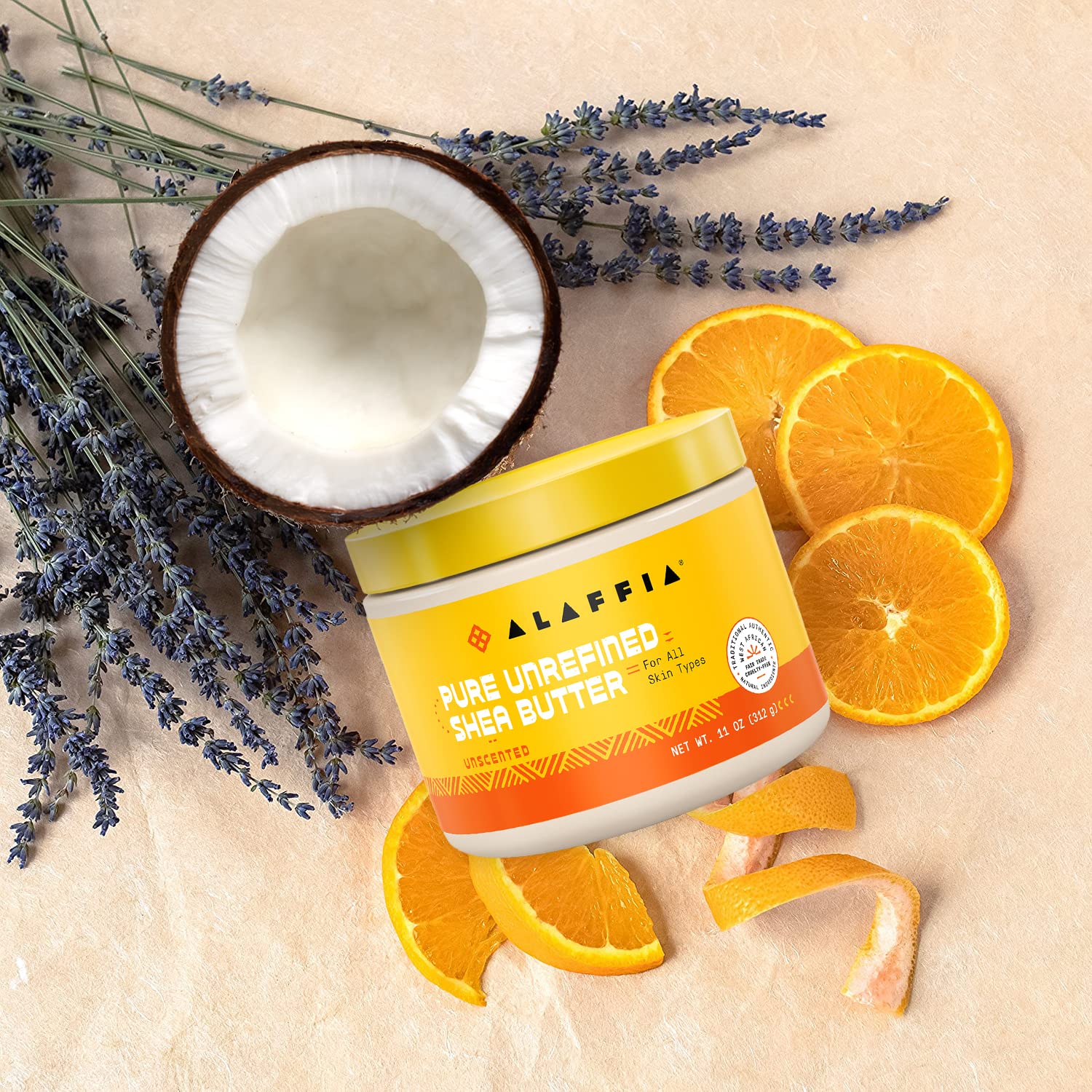 Alaffia Everyday Shea Authentic Shea Butter – Unscented, 2-Pack, 11 oz Each