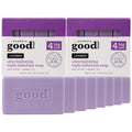 Alaffia Good Soap Lavender 2-Pack (8 Bars) – Triple-Milled with Fair Trade Shea Butter