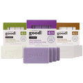 Alaffia Good Soap 3-Pack (Lavender, Peppermint & Coconut) – Long-Lasting, Triple-Milled with Fair Trade Shea Butter