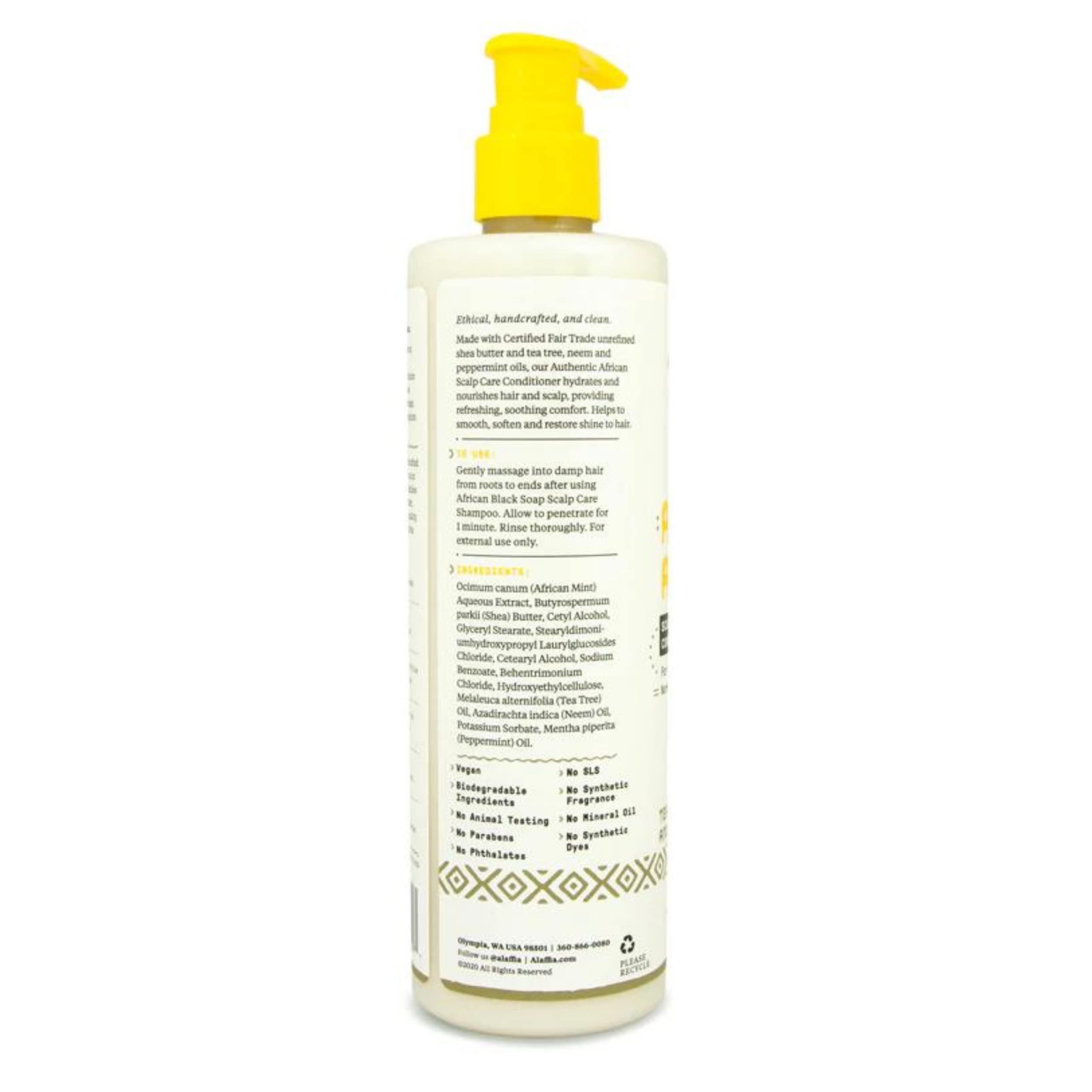 Alaffia Scalp Care Conditioner with Tea Tree & Mint – 12 oz