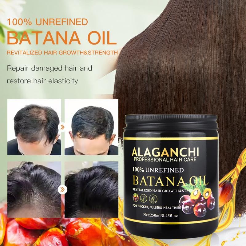 Alaganchi Batana Oil 250ml – 100% Unrefined & Pure for Hair Growth & Strength