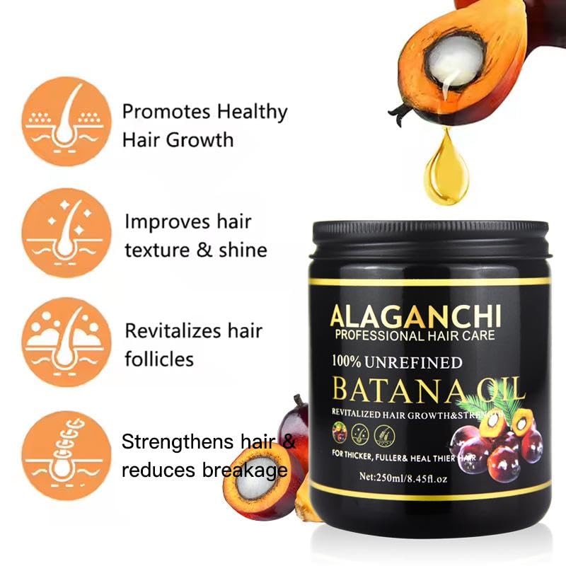 Alaganchi Batana Oil 250ml – 100% Unrefined & Pure for Hair Growth & Strength