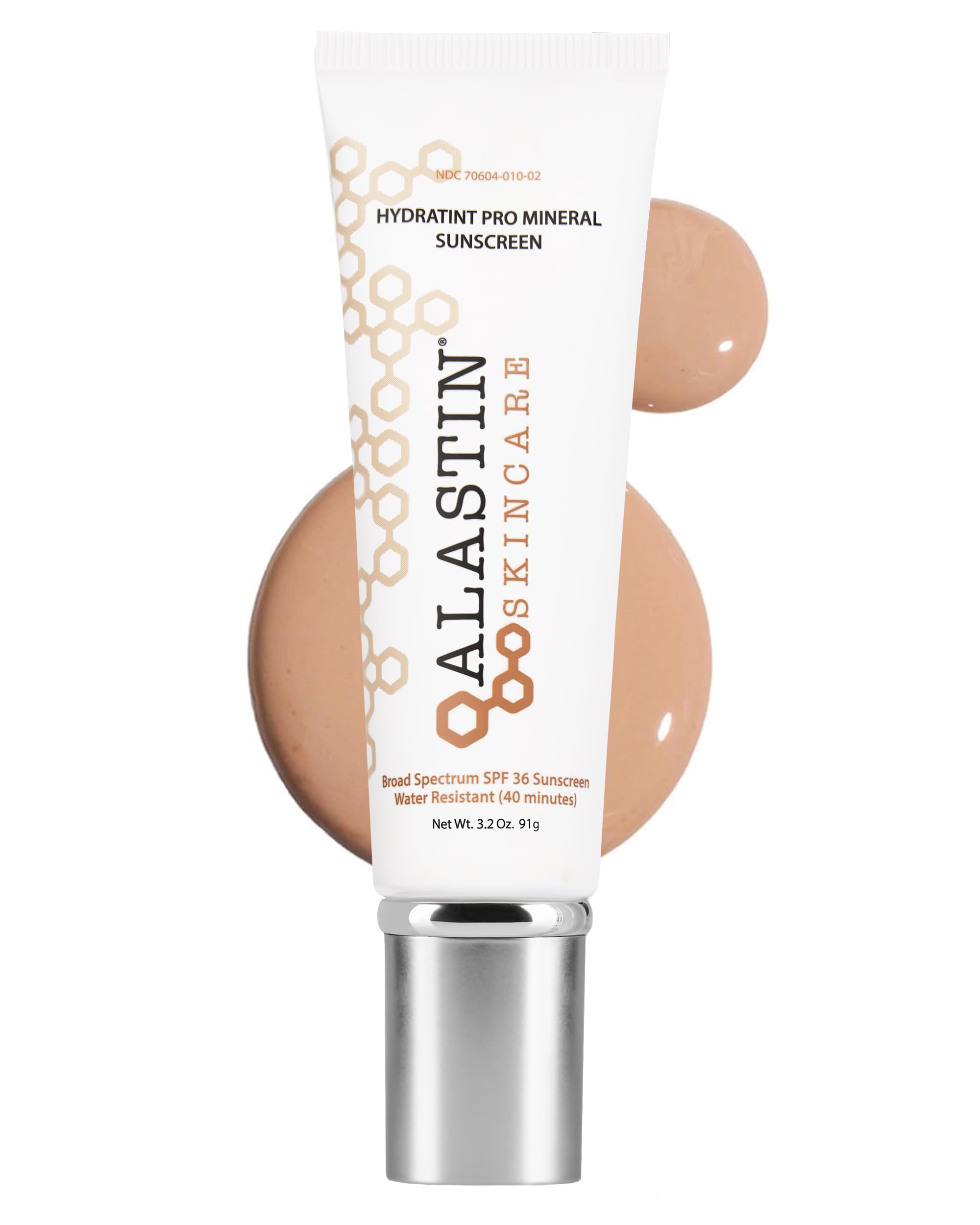 ALASTIN Skincare HydraTint Pro Mineral Sunscreen SPF 36 – 3.2 oz | 2-in-1 Tinted Sunblock & Moisturizer for Face & Neck | Fragrance-Free & Water Resistant