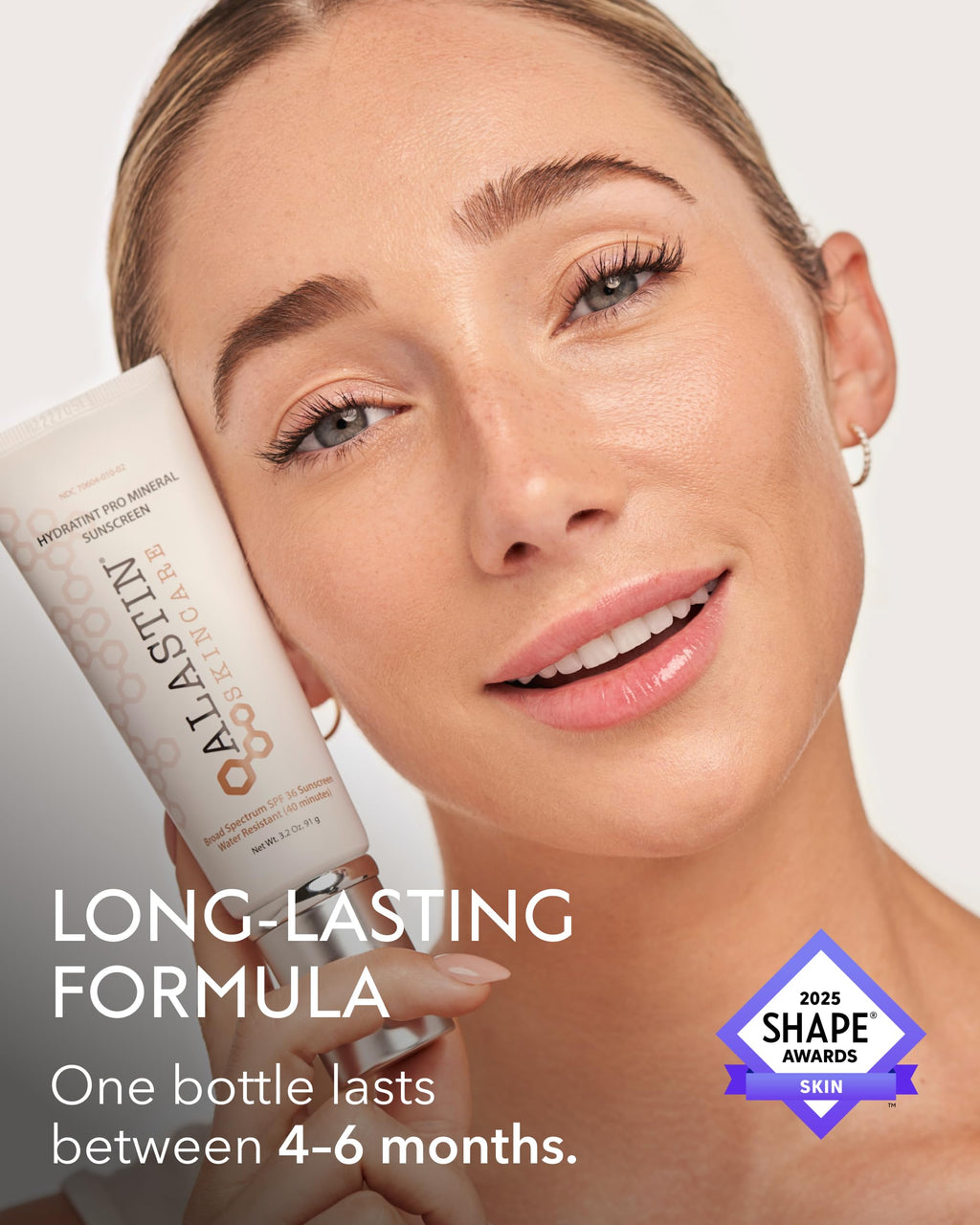 ALASTIN Skincare HydraTint Pro Mineral Sunscreen SPF 36 – 3.2 oz | 2-in-1 Tinted Sunblock & Moisturizer for Face & Neck | Fragrance-Free & Water Resistant