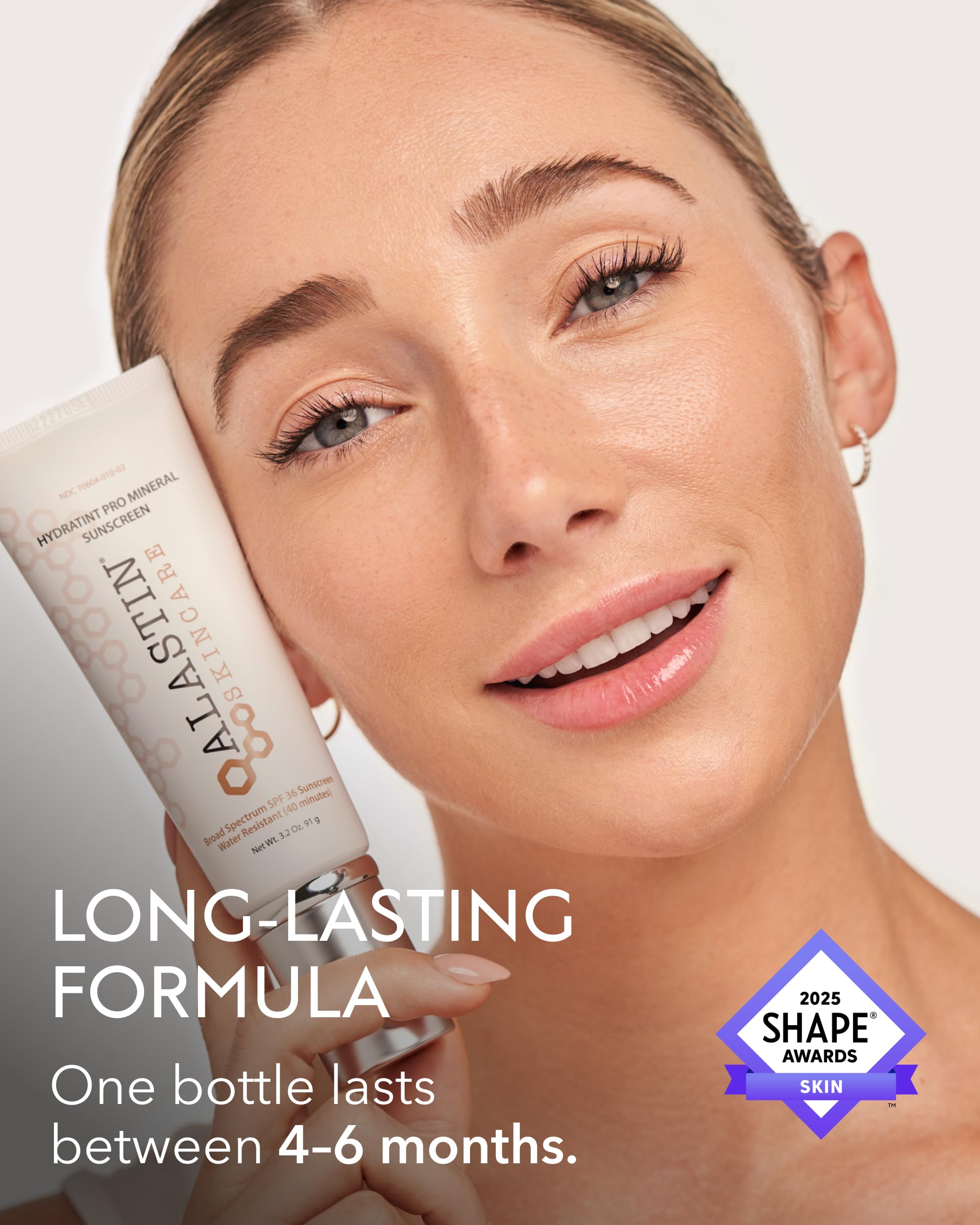 ALASTIN Skincare HydraTint Pro Mineral Sunscreen SPF 36 – 3.2 oz | 2-in-1 Tinted Sunblock & Moisturizer for Face & Neck | Fragrance-Free & Water Resistant