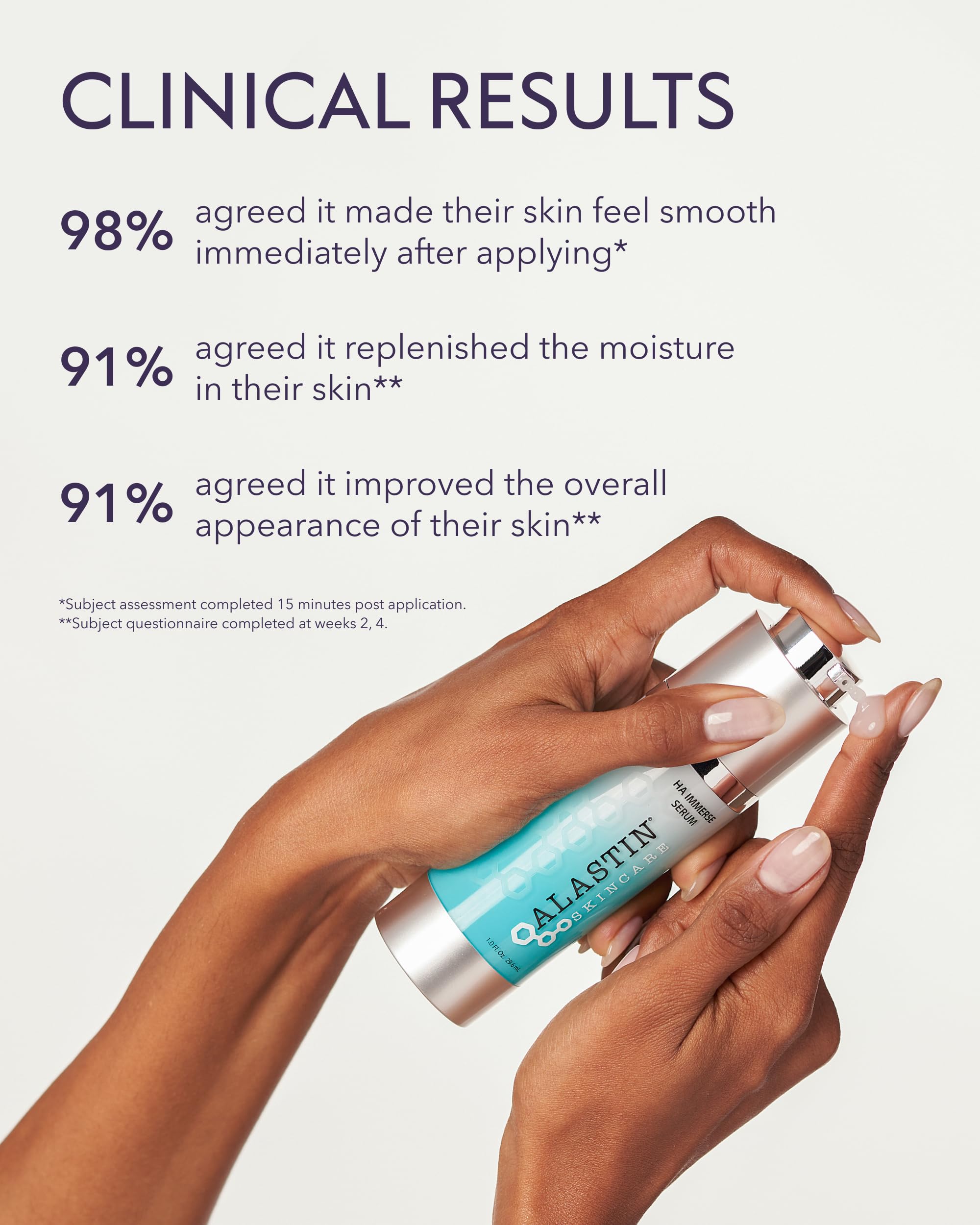 ALASTIN Skincare Hyaluronic Acid HA IMMERSE Serum – 1 oz | Hydrating Moisturizing Serum for Radiant, Glowing Skin